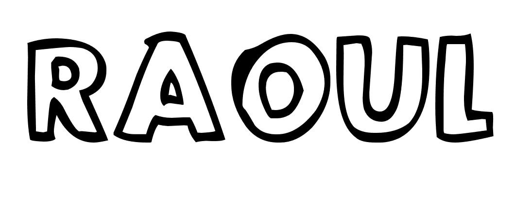 Coloriage Raoul - Prénom à imprimer