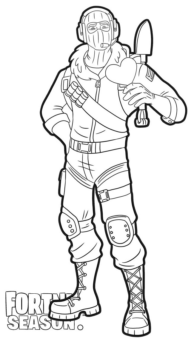 Coloriage Peau Raptor Fortnite - Fortnite à imprimer
