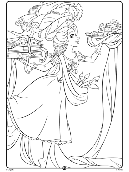 Coloriage Rapunzel Disney Princess Crayola - Crayola à imprimer