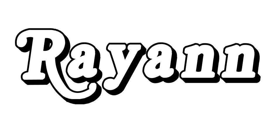 Coloriage Rayann - Prénom à imprimer