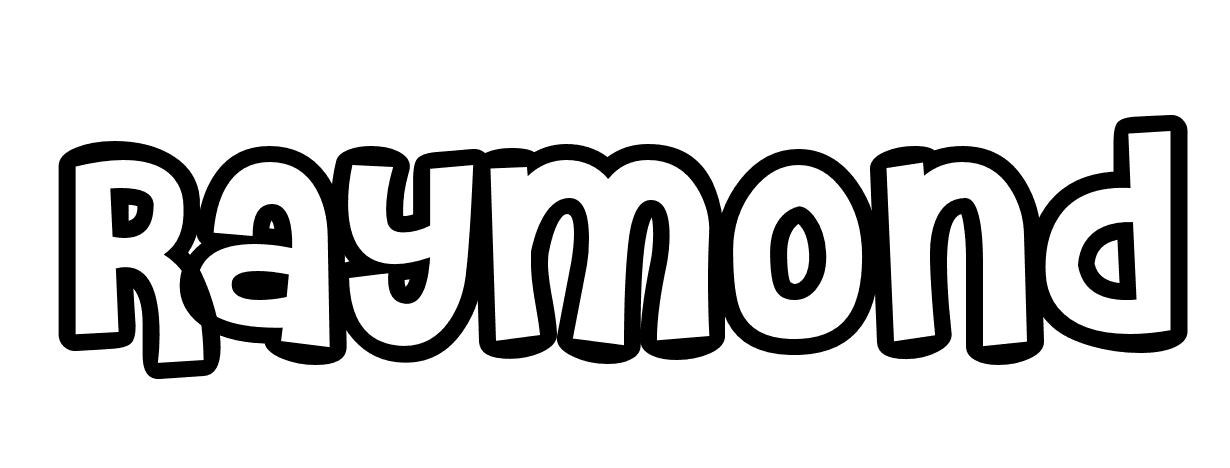 Coloriage Raymond - Prénom à imprimer