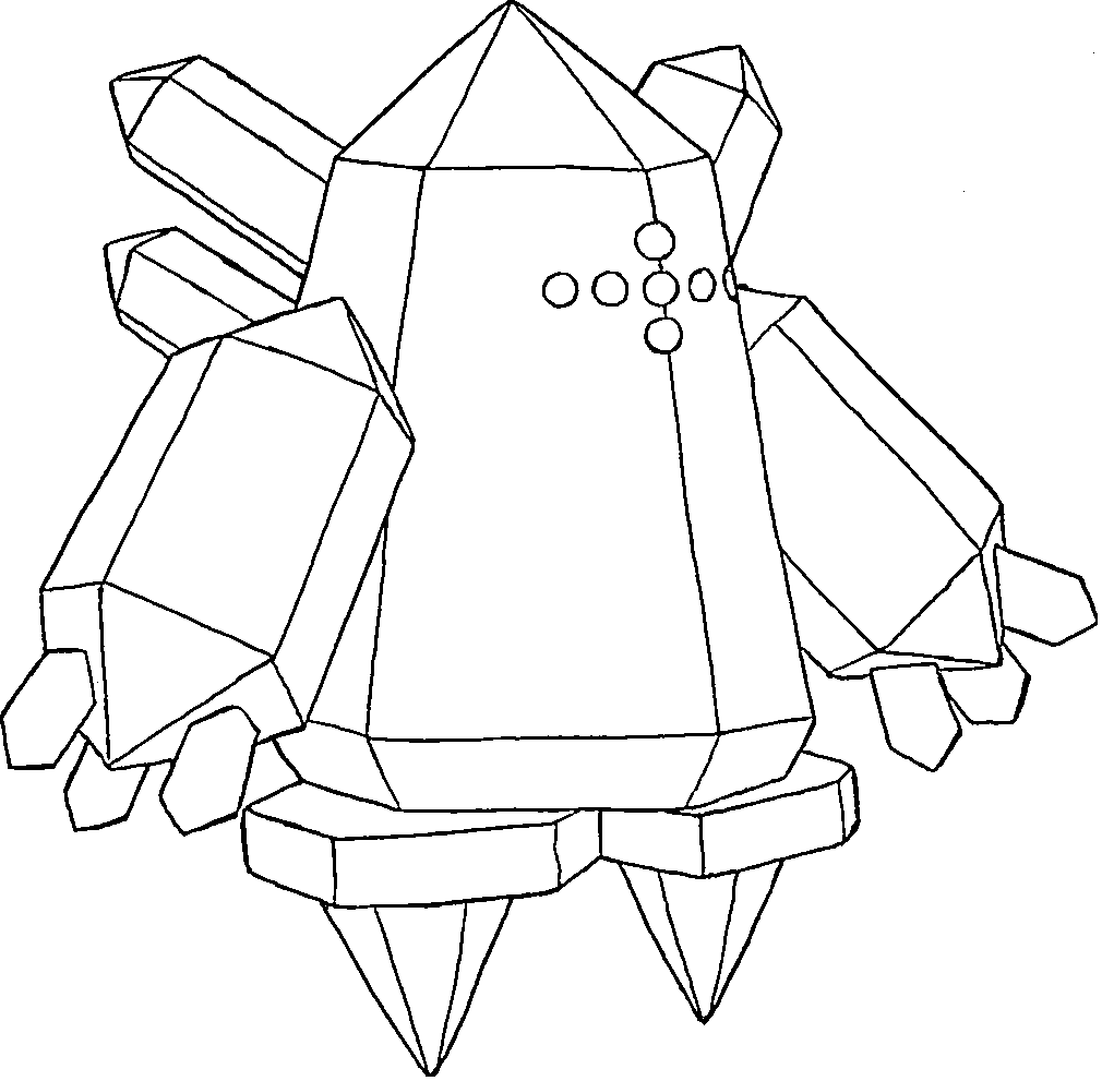 Coloriage Regice Génération 3 - Pokémon légendaire à imprimer