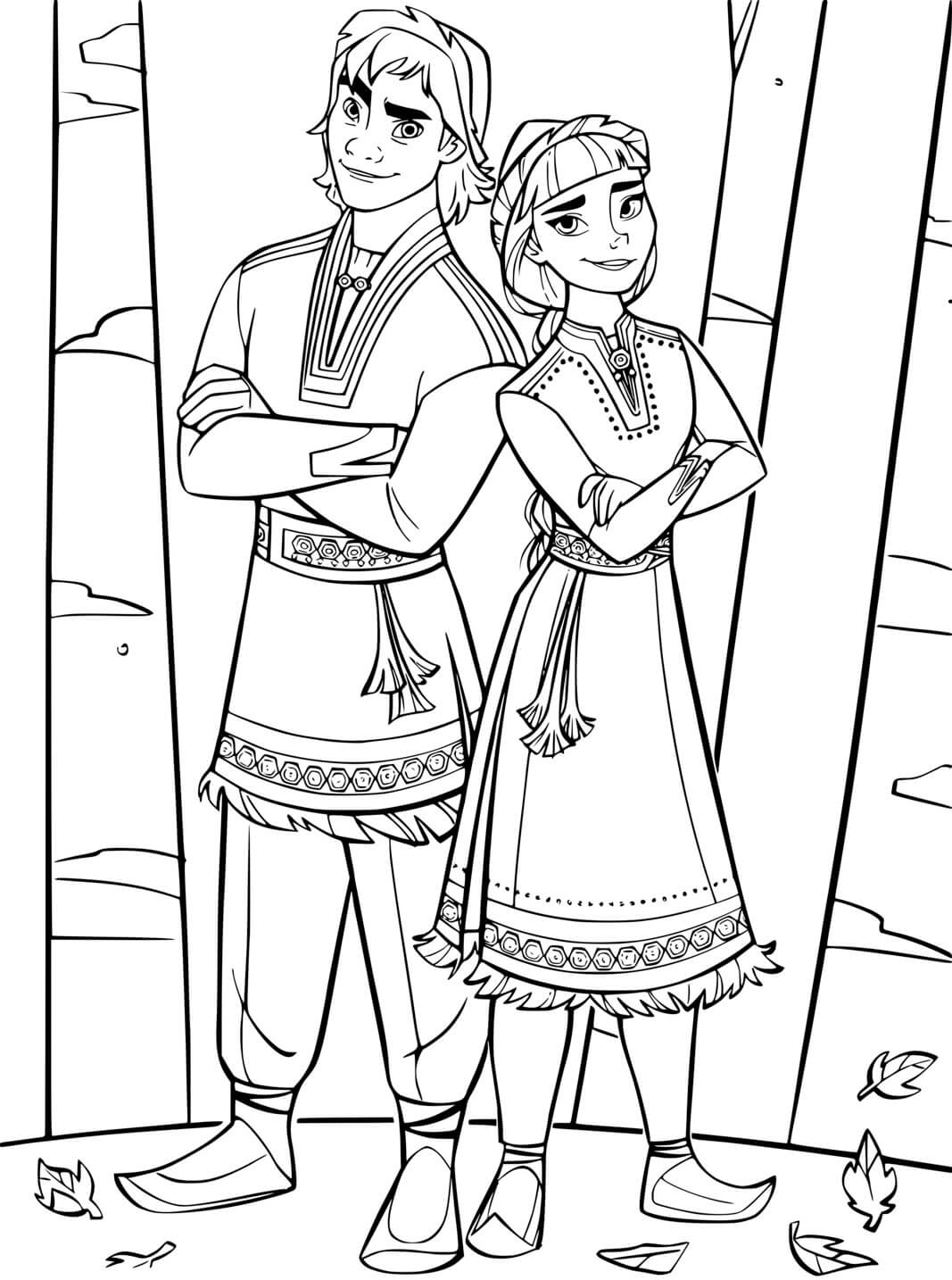 Coloriage Reine Des Neiges 2 Honeymaren Et Ryder - La Reine des neiges 2 à imprimer