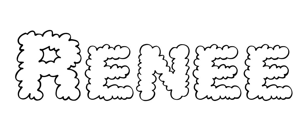 Coloriage Renee - Prénom à imprimer