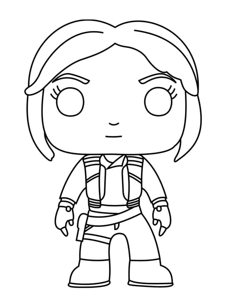 Coloriage Rey Fictional Character - Star wars à imprimer