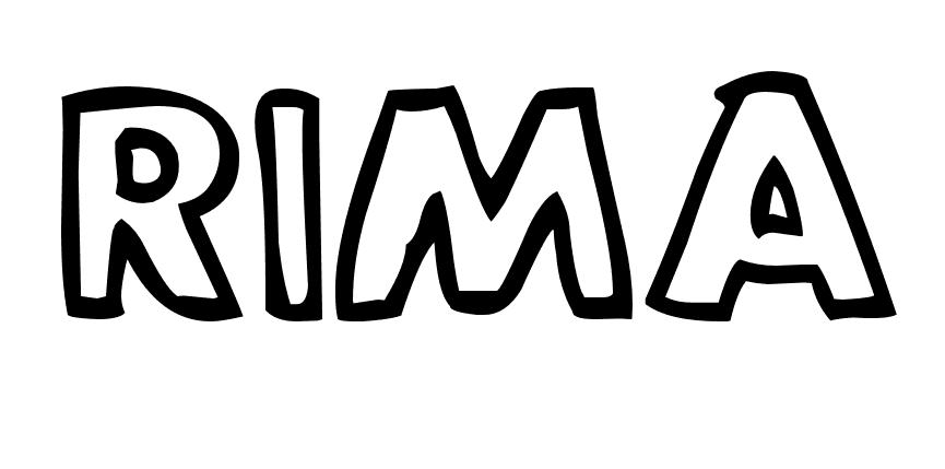 Coloriage Rima - Prénom à imprimer