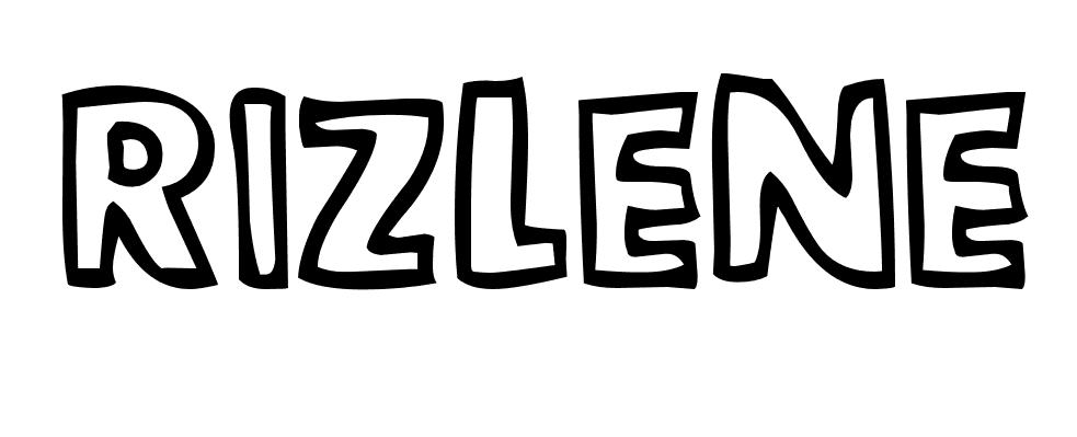 Coloriage Rizlene - Prénom à imprimer