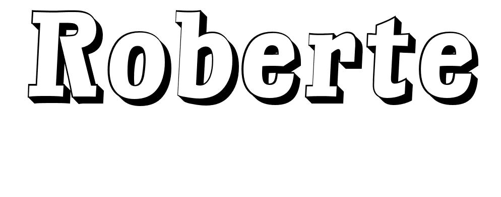 Coloriage Roberte - Prénom à imprimer