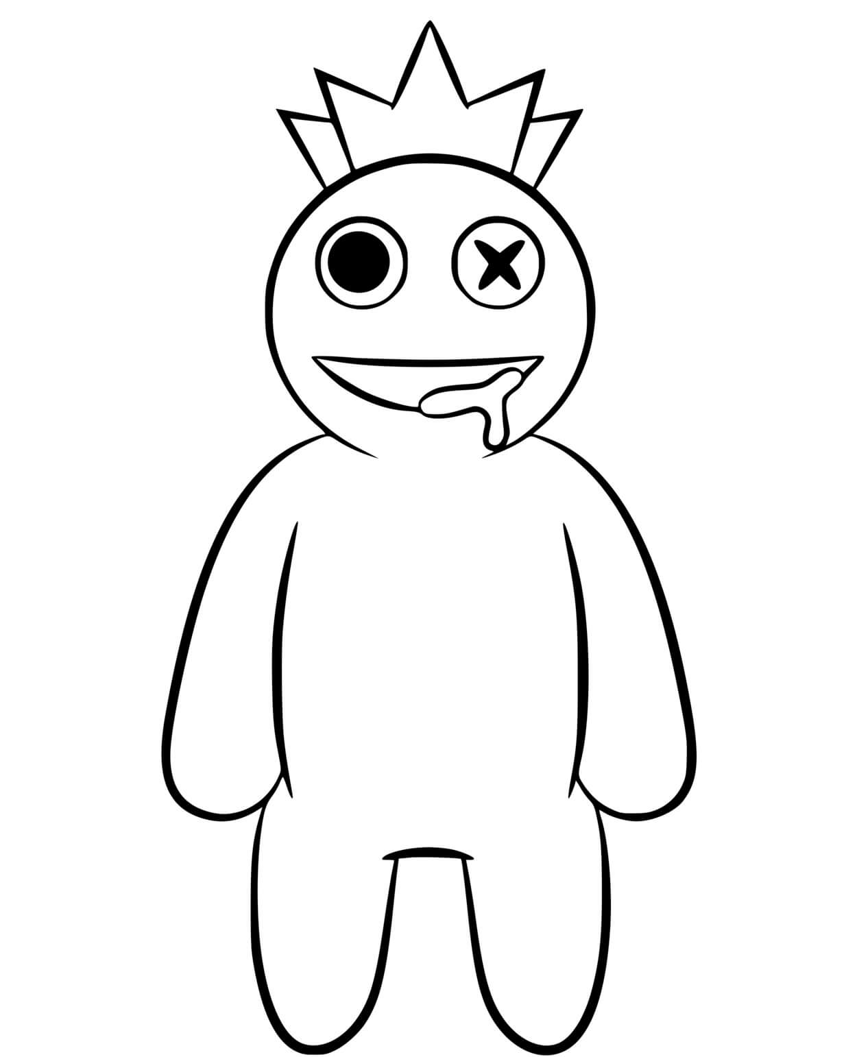 Coloriage Roblox Blue - Roblox à imprimer