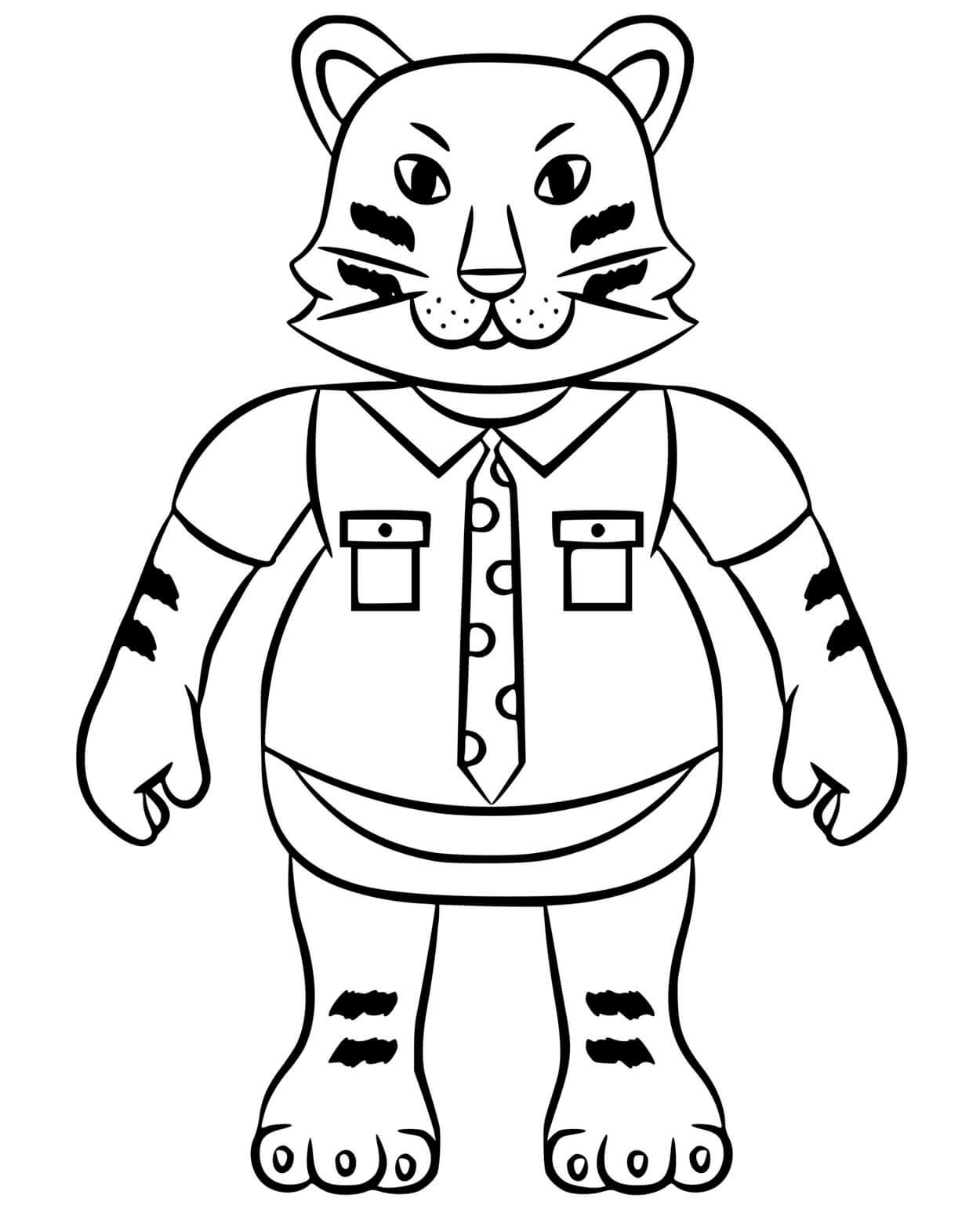 Coloriage Roblox Bluecollar Cat - Roblox à imprimer
