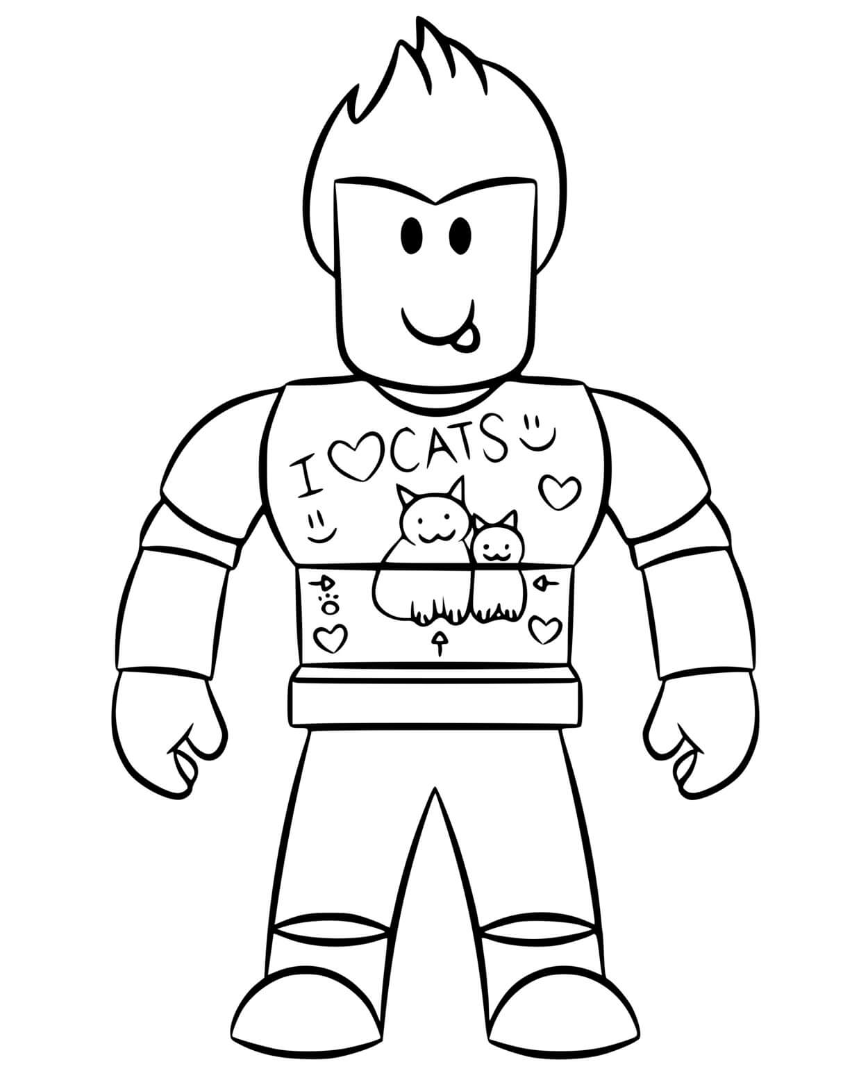 Coloriage Roblox Denisdaily - Roblox à imprimer