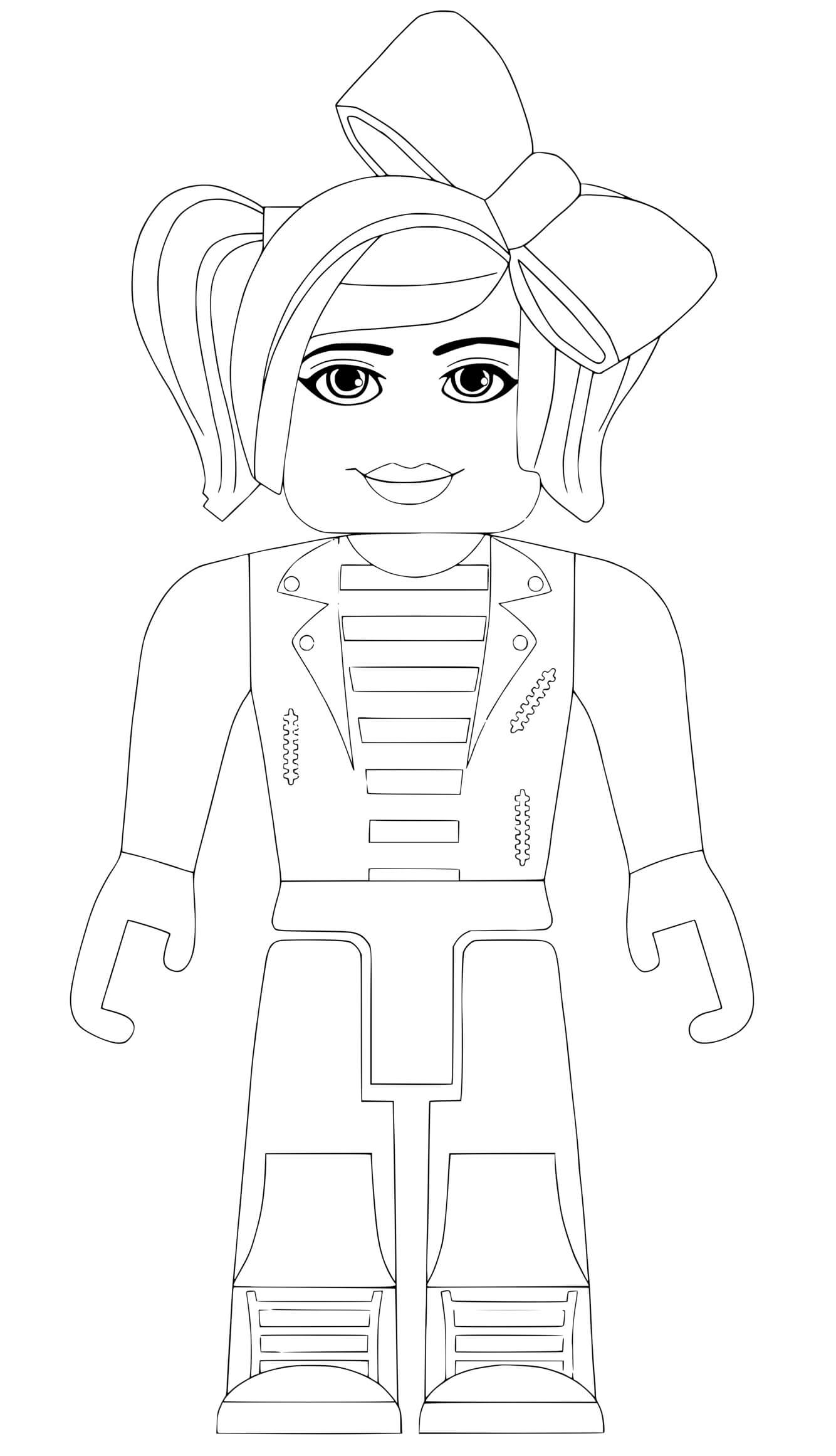 Coloriage Roblox Girl - Roblox à imprimer