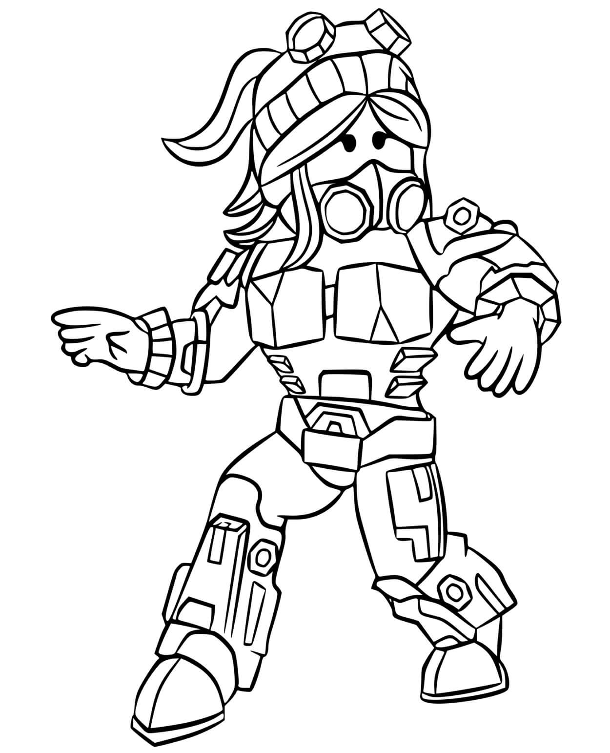 Coloriage Roblox Hayley The Tech Mage - Roblox à imprimer