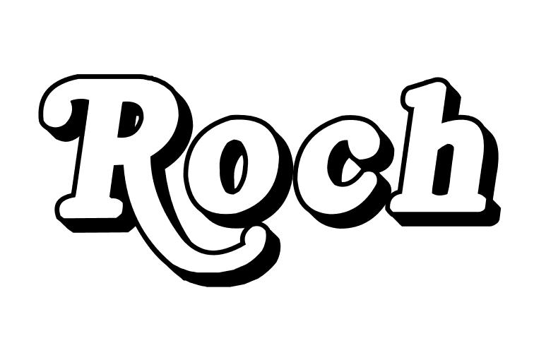 Coloriage Roch - Prénom à imprimer