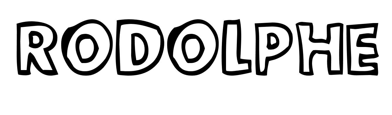 Coloriage Rodolphe - Prénom à imprimer