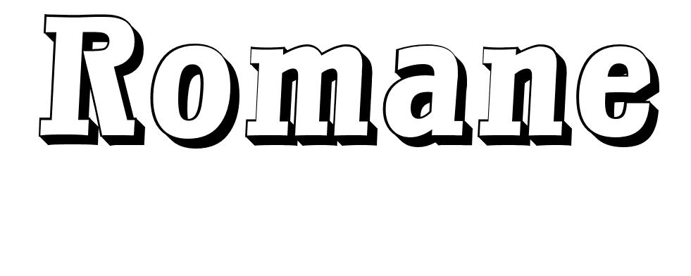 Coloriage Romane - Prénom à imprimer