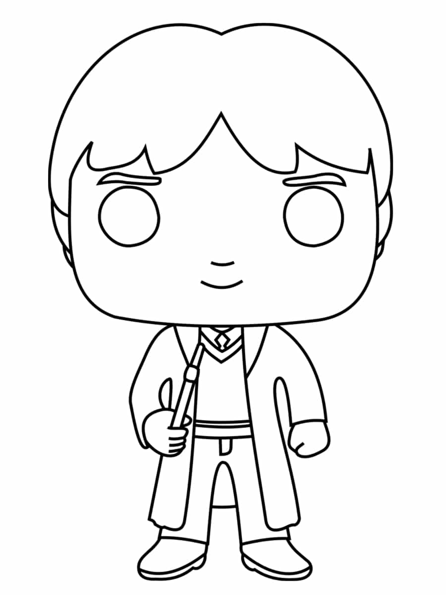 Coloriage Ronald Bilius Weasley - Harry potter à imprimer