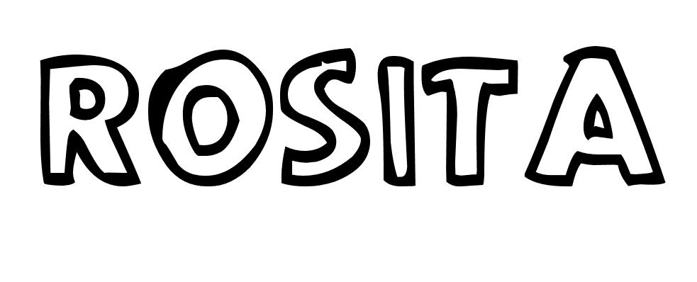 Coloriage Rosita - Prénom à imprimer
