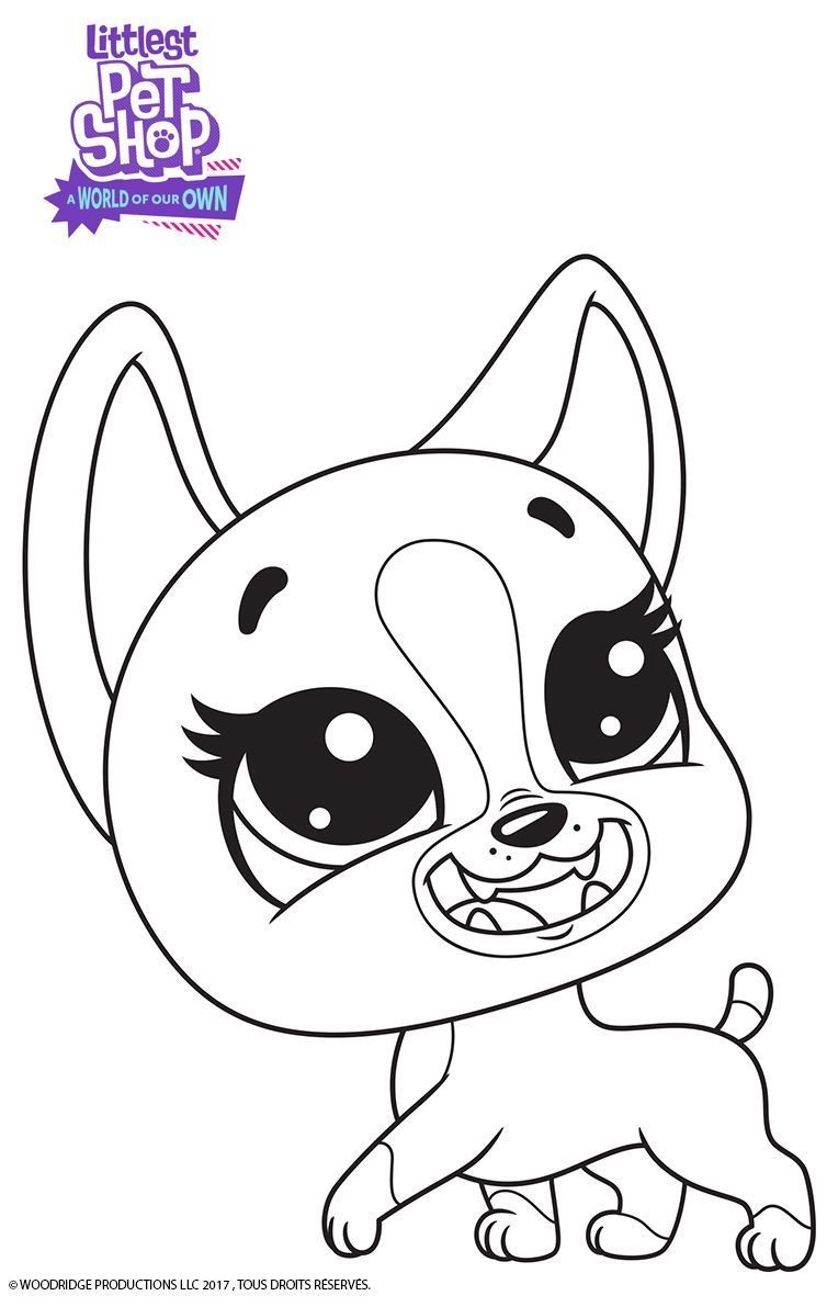 Coloriage Roxie - Petshop à imprimer