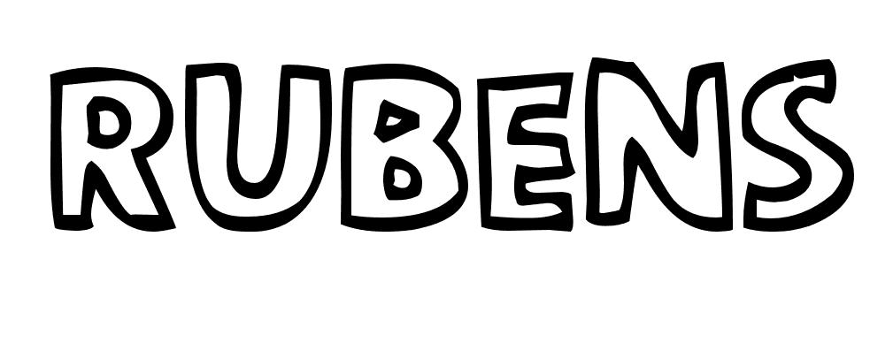 Coloriage Rubens - Prénom à imprimer