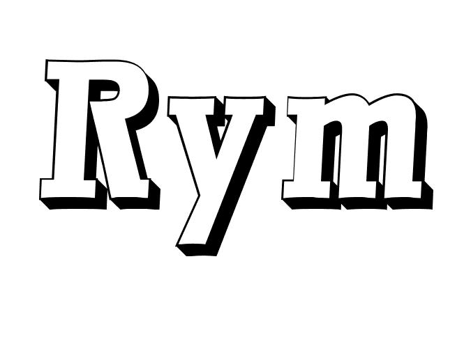 Coloriage Rym - Prénom à imprimer