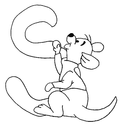 Coloriage S Petit Gourou - Alphabet à imprimer
