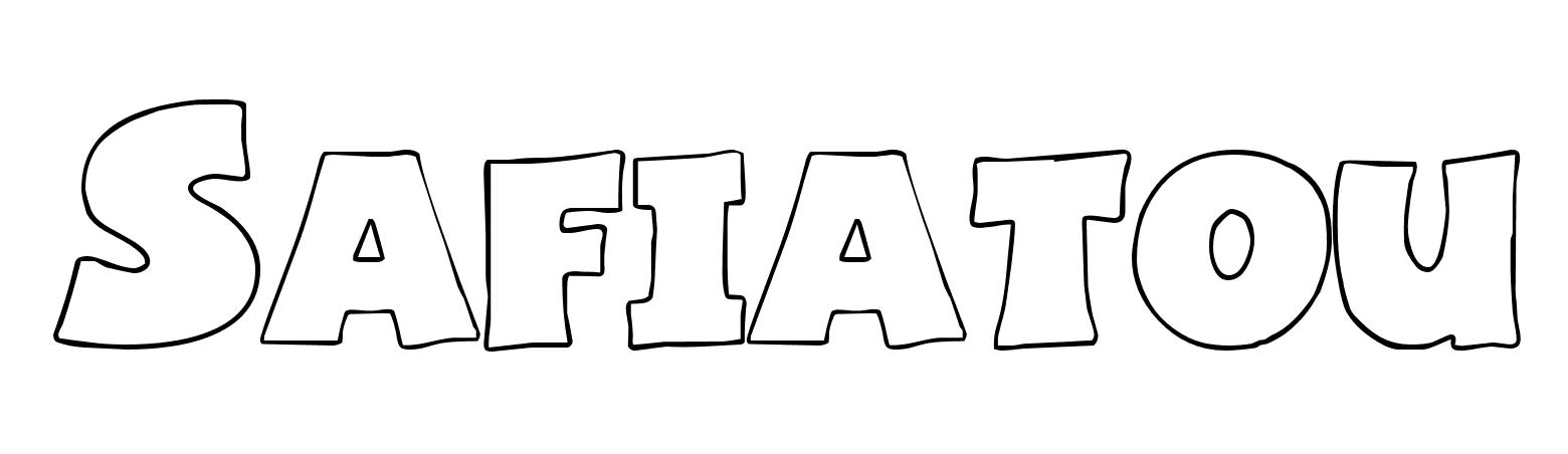 Coloriage Safiatou - Prénom à imprimer