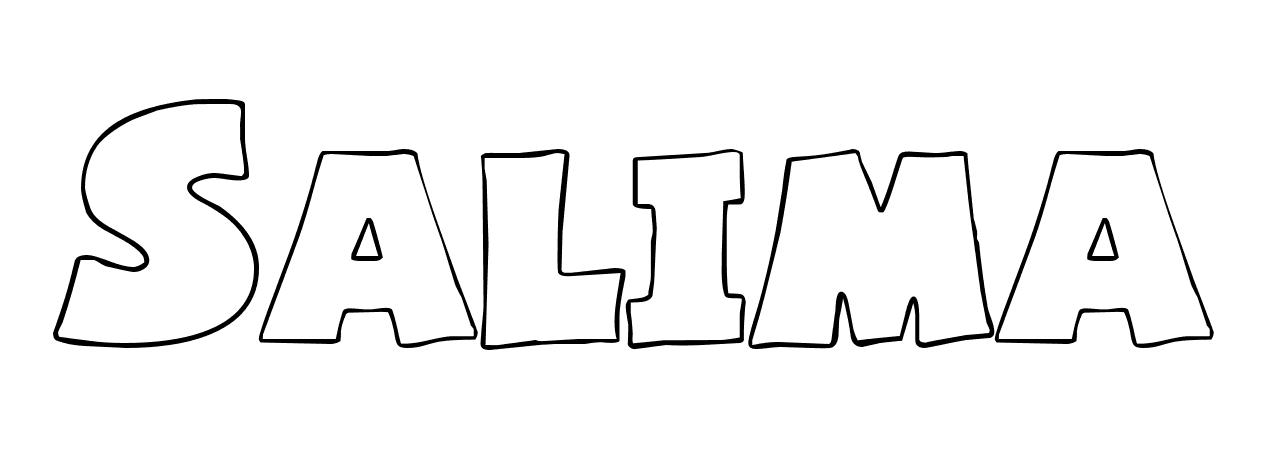 Coloriage Salima - Prénom à imprimer