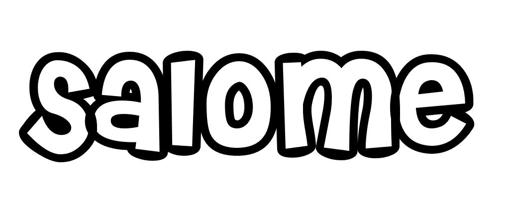 Coloriage Salome - Prénom à imprimer