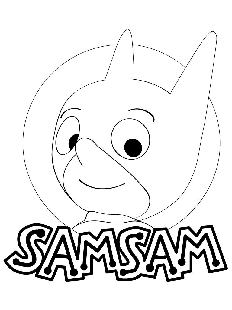 Coloriage Samsam Héros De Gulli - Gulli à imprimer