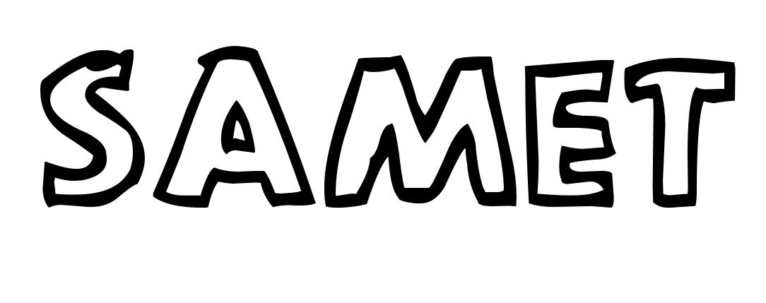 Coloriage Samet - Prénom à imprimer