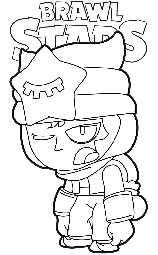 Coloriage Sandy Tired Brawl Stars - Brawl stars à imprimer