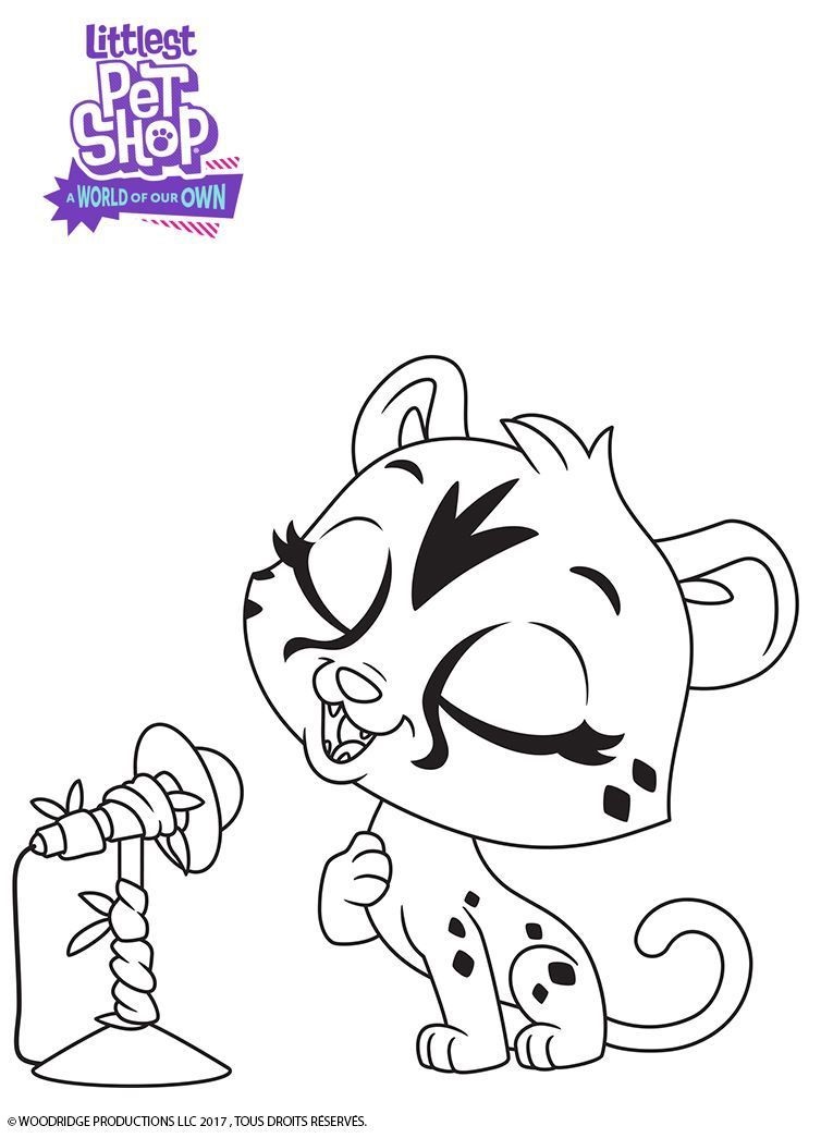 Coloriage Savannah - Petshop à imprimer