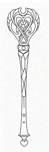 Coloriage Sceptre D'Ephedia Lolirock - Lolirock à imprimer
