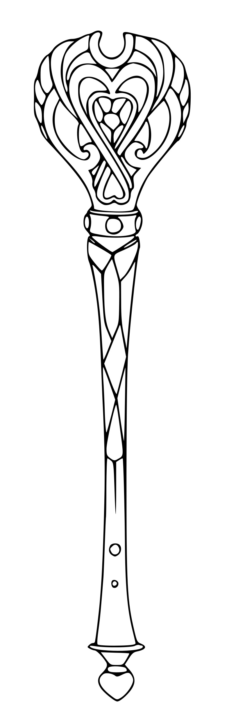 Coloriage Sceptre D'Ephedia Lolirock - Lolirock à imprimer