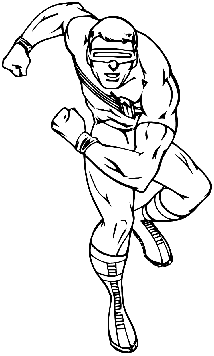 Coloriage Scott Summers X Men - Xmen à imprimer
