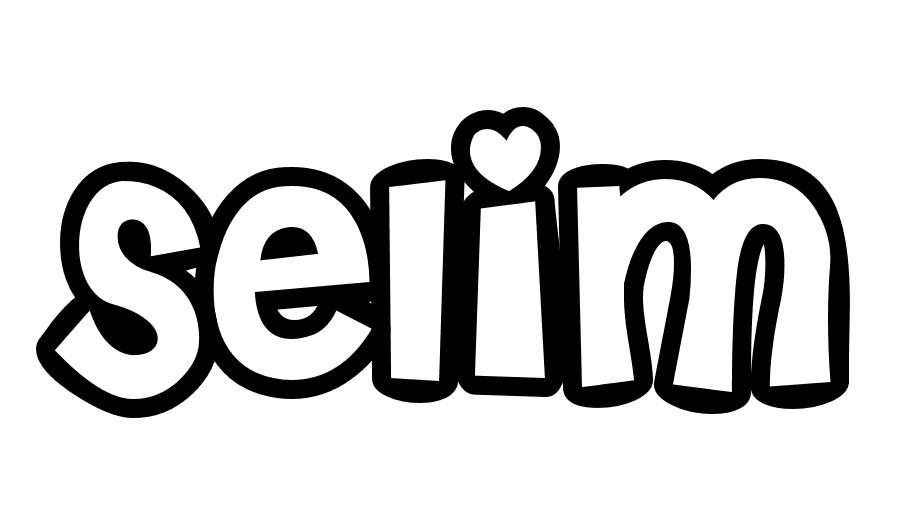 Coloriage Selim - Prénom à imprimer