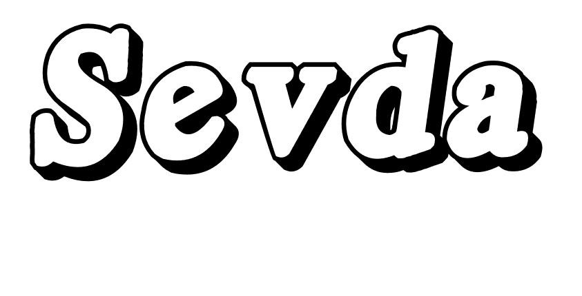 Coloriage Sevda - Prénom à imprimer