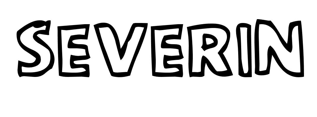 Coloriage Severin - Prénom à imprimer