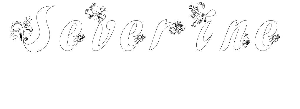 Coloriage Severine - Prénom à imprimer