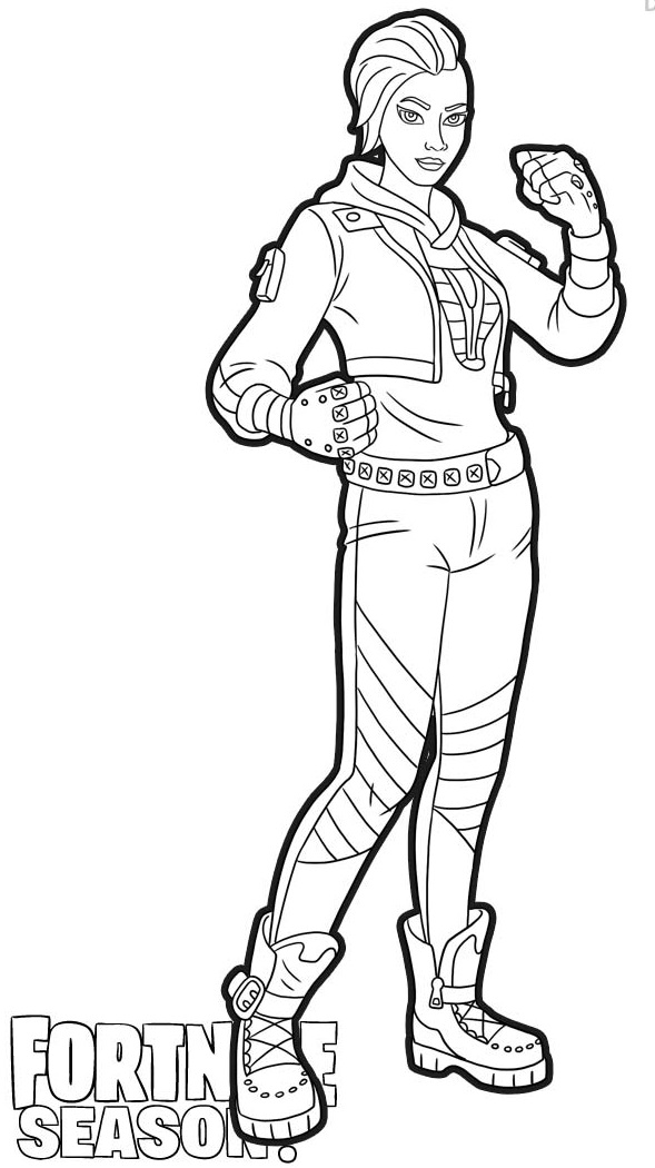 Coloriage Peau Shade Fortnite - Fortnite à imprimer