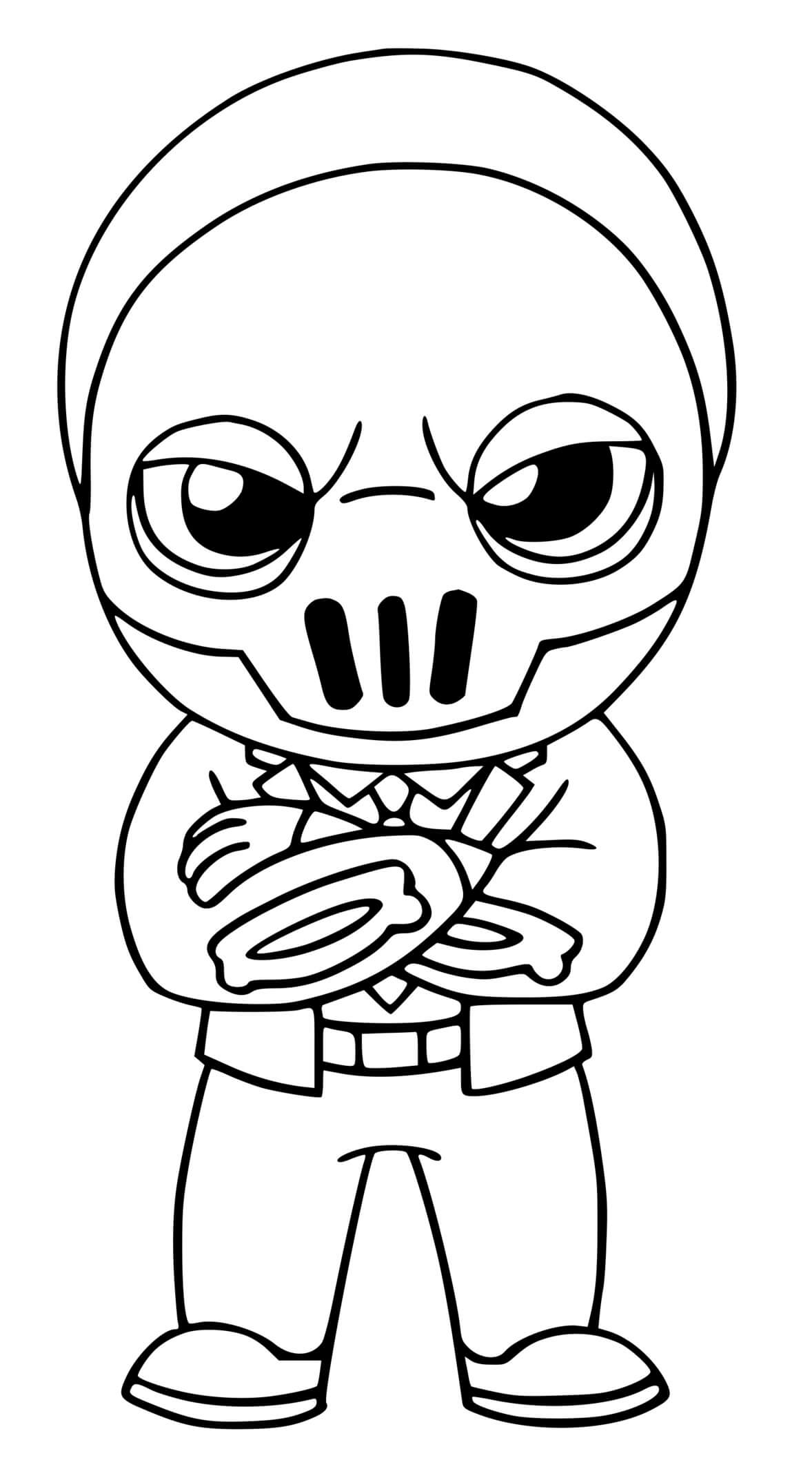 Coloriage Shadow Brutus Fortnite - Fortnite à imprimer