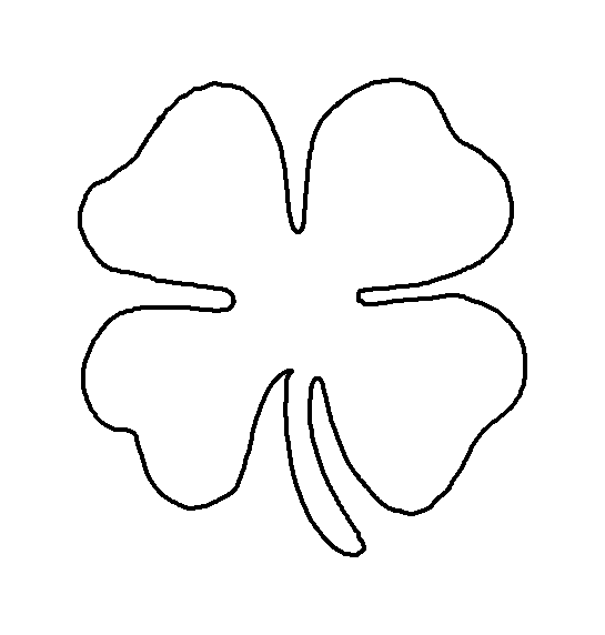 Coloriage Shamrock Symbol Of Ireland Saint Patricks Day - Saint Patrick à imprimer