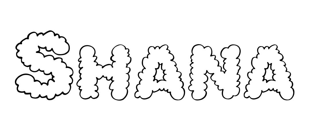 Coloriage Shana - Prénom à imprimer