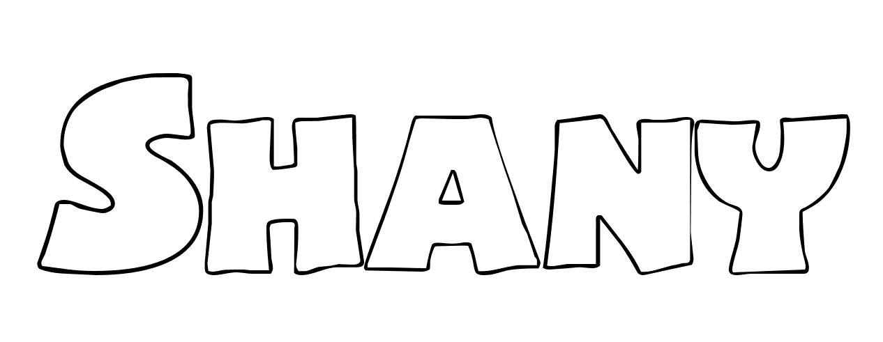 Coloriage Shany - Prénom à imprimer