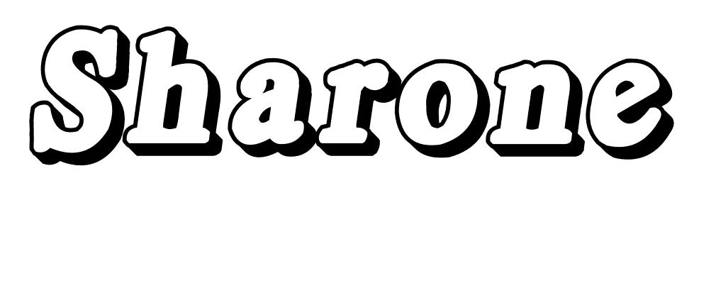 Coloriage Sharone - Prénom à imprimer