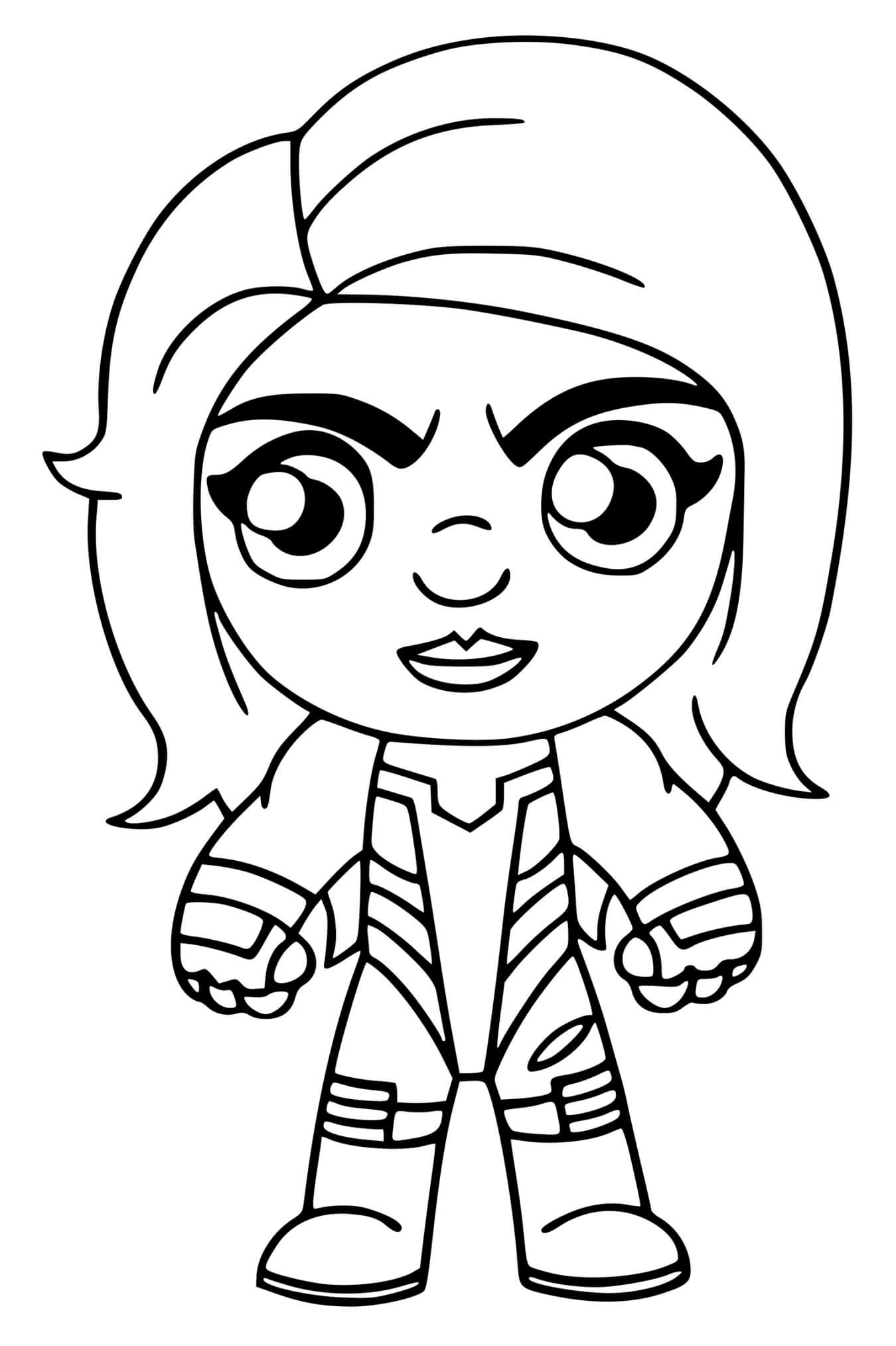 Coloriage She Hulk Fortnite - Super héroïne à imprimer