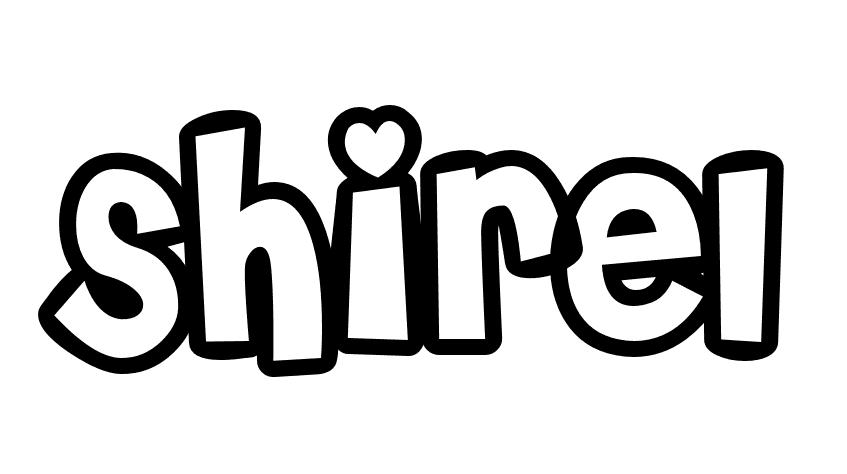 Coloriage Shirel - Prénom à imprimer