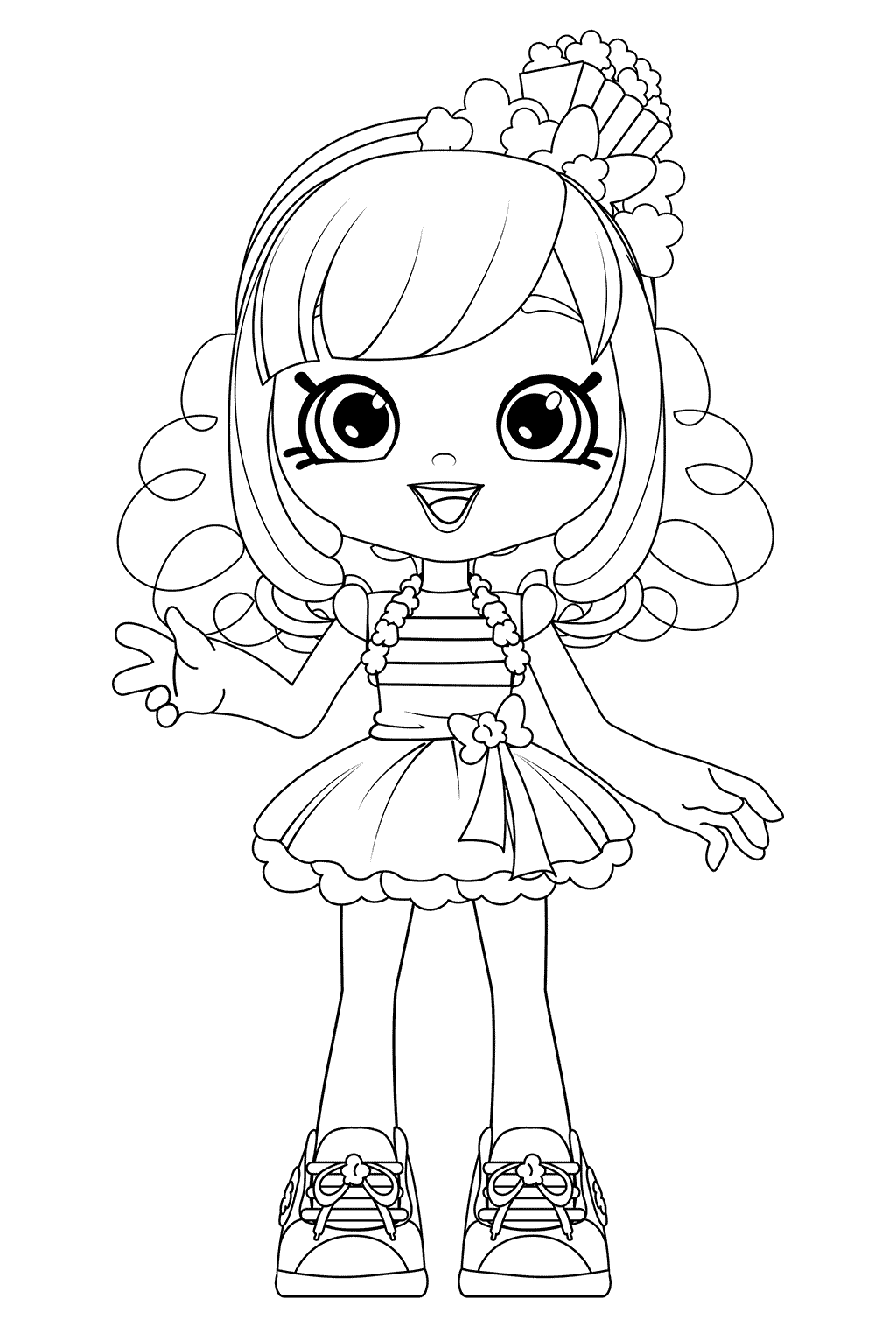 Coloriage Shoppies Popette - Shoppies dolls à imprimer