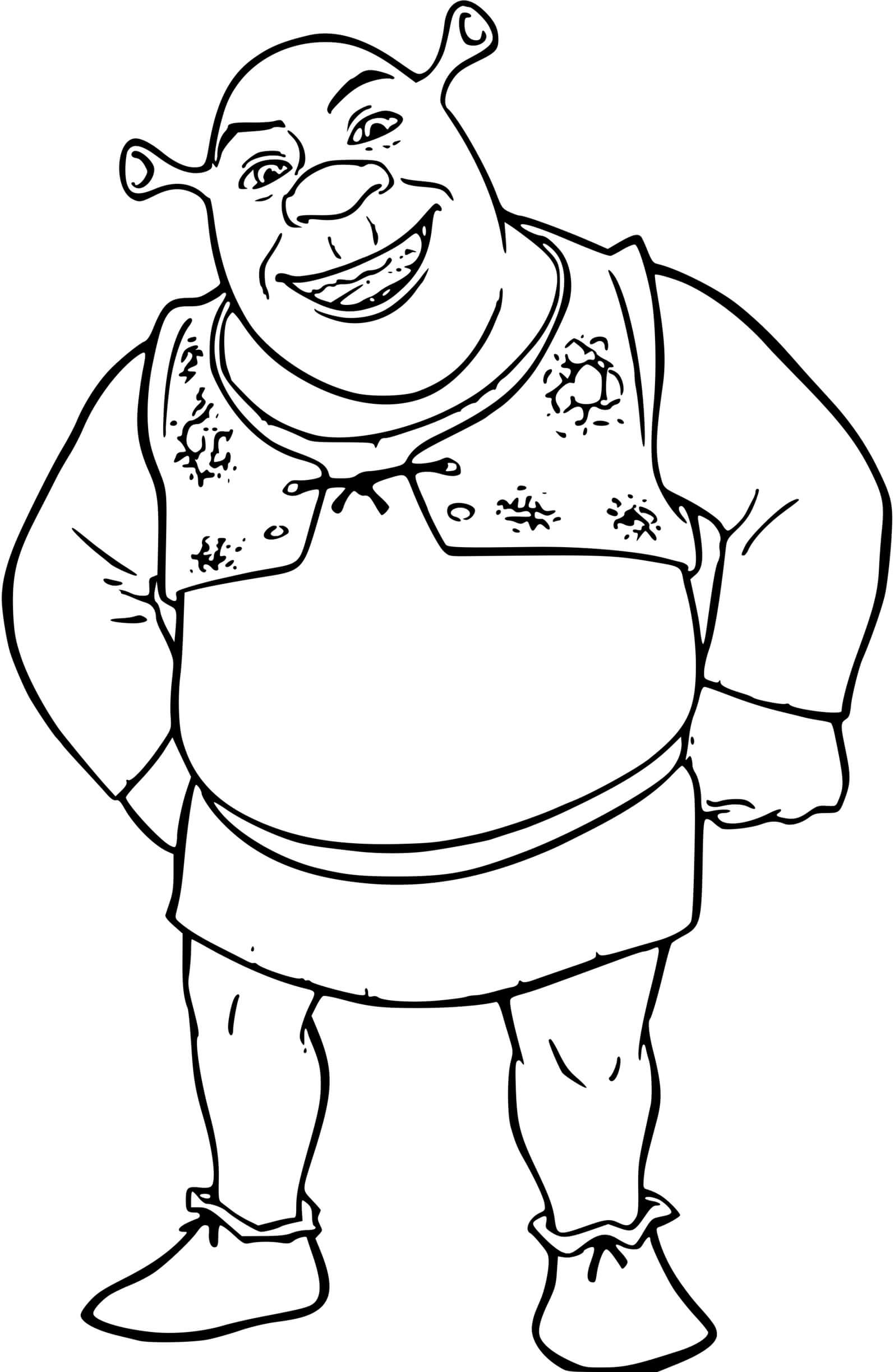 Coloriage Shrek - Shrek à imprimer